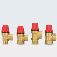 DN15 1/2 Brass Safety Valve Drain Relief Switch For Solar Water Heater Inner Outer Wire Brass Safety Valve