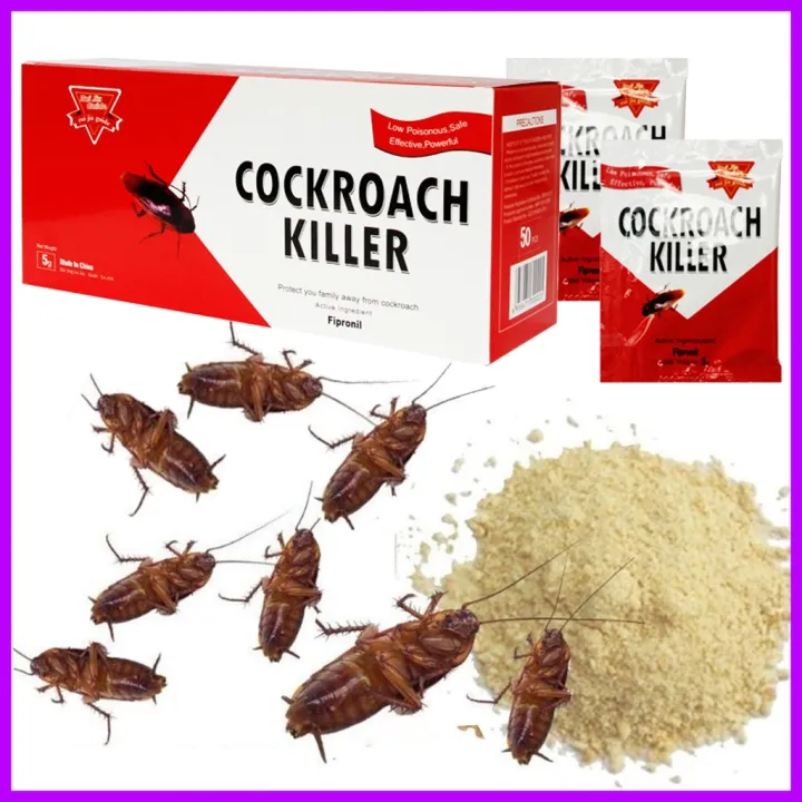 50 pieces cockroach Killer Bait Powder Effective Powder Killing Bait ...