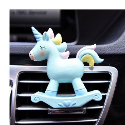 New Unicorn Air Outlet Perfume Clip Car Conditioning Environmentally Resin Accessories