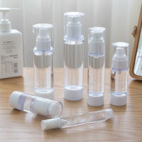 15Ml 30Ml 50Ml 80Ml 100Ml ขวดเซรั่มเปล่าขวดปั๊มสูญญากาศ AS โลชั่นพลาสติกบรรจุขวดย่อยด้วย PP ครีมขวดสุญญากาศ