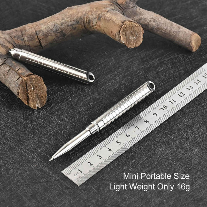 ปากกาไทเทเนียมขนาดจิ๋วใหม่2021กล่องของขวัญที่ทุบกระจกฉุกเฉินแบบพกพาปากกาเขียนกลางแจ้ง