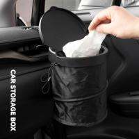 Car Seat Back Garbage Bag Interior Travel Trash Can Rubbish Litter Bin Waste Basket Organizer Holder Leak-proof Box Car Styling