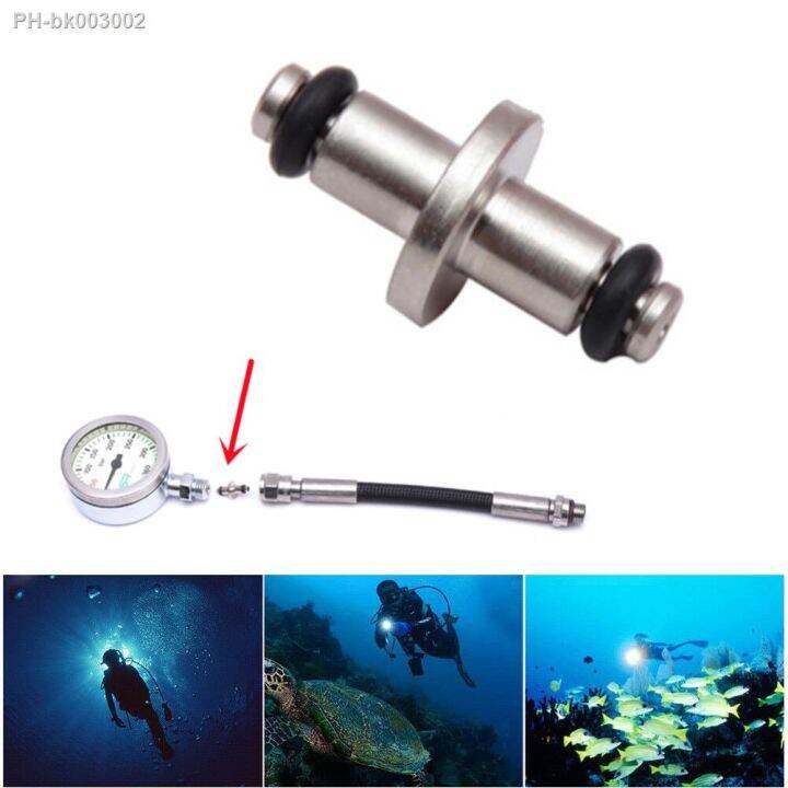 Scuba Diving High Pressure Hose TEnd Air Spool Swivel HP Pin Gauge For SPG Gauges Computer With