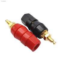 ☢♀✐ Red and black hexagonal single-connection posts Gold-plated 4mm audio posts Speaker audio posts Terminals