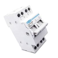 2X TOMZN 2P 63A MTS Dual Power Manual Transfer Isolating Switch Interlock Circuit Breaker Din Rail Isolating