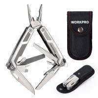 WORKPRO 16 in1 เครื่องมืออเนกประสงค์สำหรับตั้งแค้มป์และเดินป่า  พร้อมกระเป๋าพก