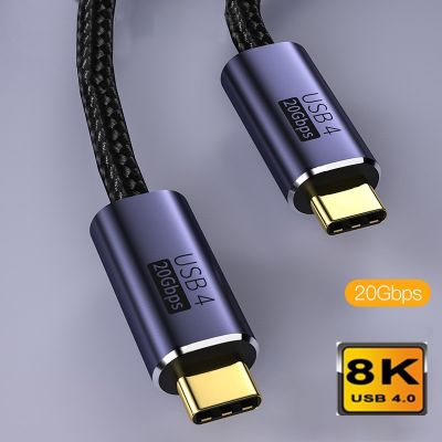 USB C Ke Kabel Tipe C 100W USB 4.0 untuk Macbook Pro 20Gbps USB Kabel Data Cepat 8K 60HZ Kabel Ekstensi USB C Kabel Pengisi Daya