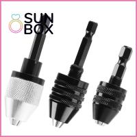 SUN BOX เครื่องมือ เพลามอเตอร์ เปลี่ยนด่วน ดอกสว่านกระแทก 0.3mm-8mm หัวจับดอกสว่านไร้สาย ด้ามหกเหลี่ยม 1/4andquot; ก้านกลม