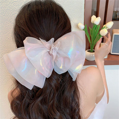 Mesh Flower Headdress Floral Headband Multilayered Mesh Bow Hairpin Princess-style Headdress Butterfly Hair Accessory