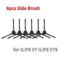 【lz】☃  6 peças escova lateral para ilife v7 ilife v7s robótico aspirador de pó para casa robô aspirador de pó acessórios escova lateral