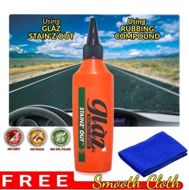 StainzOut Glass Stain Remover Clears Water Marks, Oil Stains