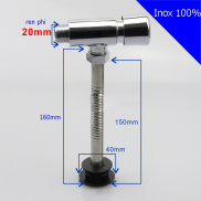 Van xả nước bồn tiểu nam kiểu nút nhẫn inox 100%