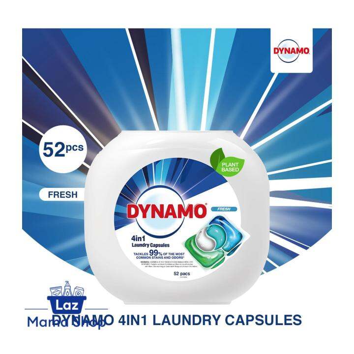 Dynamo 4in1 Laundry Capsules 52 Pods Fresh Lazada Singapore