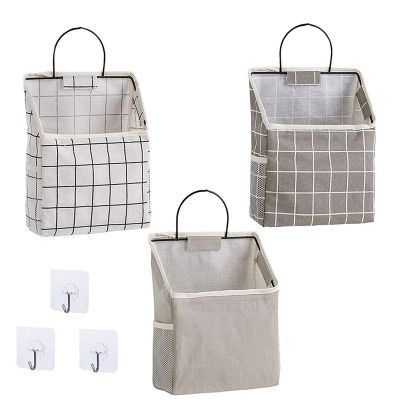 Wall Hanging Storage Caddy Bag Book Shelves for Wall over the Door Pouch Closet Organizer for Bedroom Bathroom Kitchen
