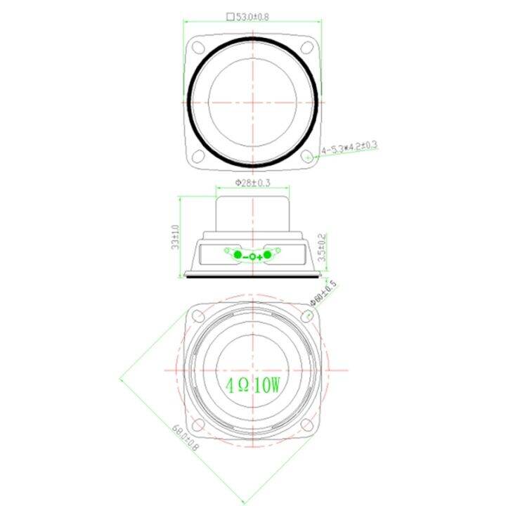 audio-speaker-4-10w-53mm-2-inch-bass-multimedia-speaker-loudspeaker-diy-sound-speaker-with-fixing-hole-for-home-theater