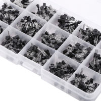 600 ชิ้น 15 ชนิดทรานซิสเตอร์แบบผสม TO-92 Assortment Transistor Box Kit