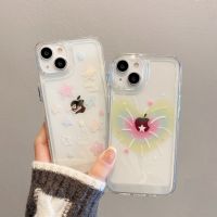 CrashStar เคสโทรศัพท์แข็งแบบใสใสลายดอกไม้ไฟรูปดาวสีสันสดใสสำหรับ iPhone 15 14 13 12 11 Pro Max Plus X XR XS Max ขายดีกรอบเคสใส่โทรศัพท์กันกระแทก