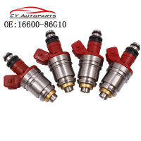 4PCS หัวฉีดน้ำมันเชื้อเพลิงใหม่สำหรับ1990-1995 Nissan Pickup D21 2.4L I4 16600-86G10 1660086G10 1660086G00