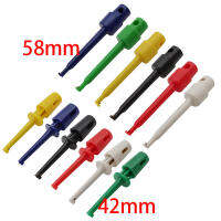 【YY】5Pcs 42mm 58mm Round Mini Single Test Hook Clip Testing Probe For Electronic Testing IC Grabber Large Size Crocodile Clips