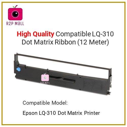 5 Unit Value Pack Epson LQ310 LQ 310 LQ310 Dot Matrix Printer Ink Compatible Ribbon Black