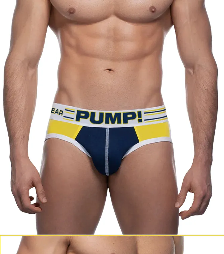 CMENIN PUMP 3Pcs Fashion Cotton Panties Jockstrap Men's Briefs