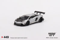 MINI GT 1/64 No.449 LBWORKS Lamborghini Aventador Limited Edition Matt Silver RHD MGT00449-R