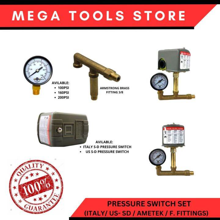 PRESSURE SWITCH SET (ITALY / US SD PRESSURE SWITCH / AMETEK PSI /F