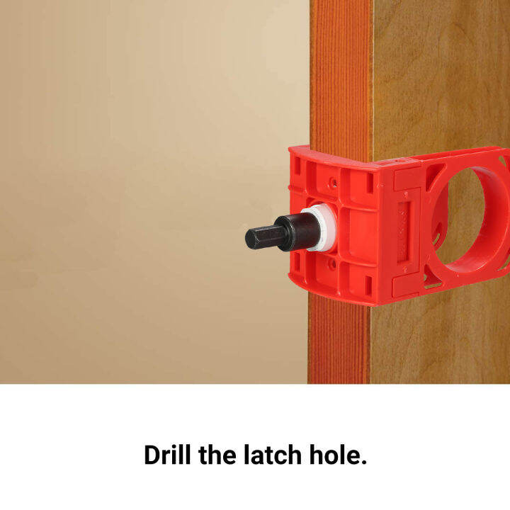 Lock Installation Kit with Guide Template for Wood Doors Lazada