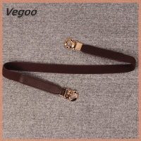 Vegoo ของขวัญคริสต์มาสเข็มขัดรัดเอวยืดหยุ่นได้สายโซ่3สีสำหรับผู้หญิงตกแต่งสายรัดเอวเสื้อโค้ตสตรี