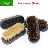 【CC】 1pcs 38x87mm Wenwan Shoe Cleaning Boot Pig Bristles Soft hard with Wood handle Cleaner Polishing Tools