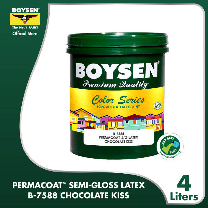 BOYSEN Permacoat SemiGloss Latex Chocolate Kiss B75884L Lazada PH