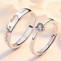 Love Heart Couple Ring Women Men Wedding Endless Love Heart Couple Ring - 2pcs/sets - Aliexpress