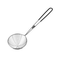 QTCF-3 Sizes Stainless Steel Spider Strainer Skimmer Spoon Long Handle Wire Skimmer Ladle For Kitchen Frying And Cooking Pasta Chip