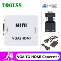 VGA to HDMI-compatible Converter MINI Portable VGA2HDMI Video Box Audio Adapter 1080P For Notebook PC HDTV Projector TV VGA2HDMI