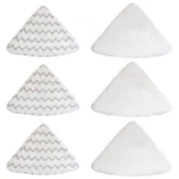 6 Pack Steam Mop Replacement Pads Compatible for Bissell PowerEdge and PowerForce Lift-Off Steam Mop 2078, 2165 Series