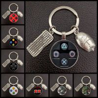 【CW】☑❆﹍  brand controller photos Keychain weird boyfriend gift glass convex round dome keychain quality keychain.