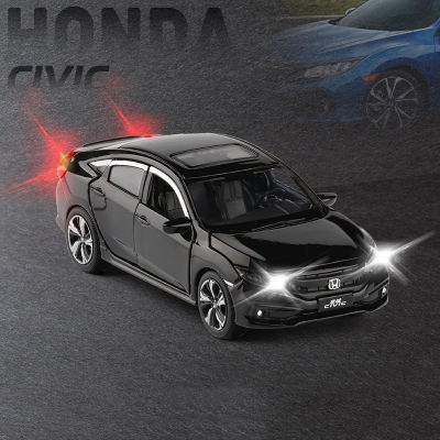โมเดลรถ Honda Civic FC RS อัตราส่วน 1:36 สีดำ