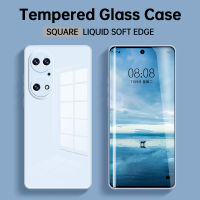 Original Tempered Glass Case for P50 Pro Soft Silicone Edge Solid Back Cover P 50 P50Pro 360 Protective Mobile Phone Case