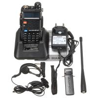 BF-F8วิทยุสื่อสารแบบพกพา + วิทยุคลื่น VHF UHF สองทางแบบ Dual Band US