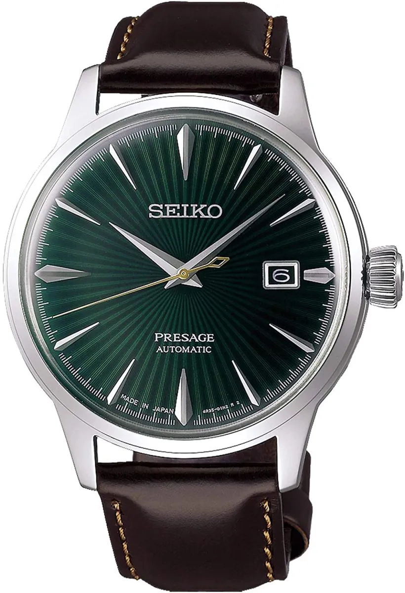 Đồng hồ Seiko cổ sẵn sàng (SEIKO SRPD37J1 Watch) Seiko presage Mens Analog  Automatic Watch with