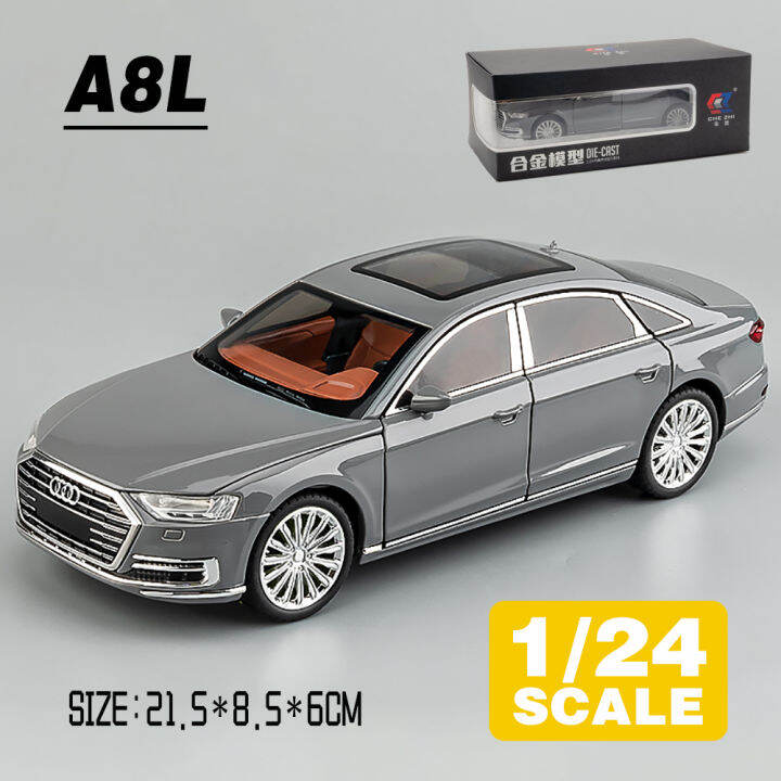 klt-1-24-audi-a8รถบรรทุกโมเดลรถยนต์ของเล่นอัลลอยโลหะ-diecast-สำหรับยานพาหนะ-kids-toys-งานอดิเรก