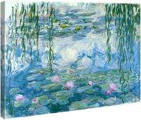 ศิลปะบารอคโก้-ดอกบัวโดย Claude Monet ภาพวาดสีน้ำมันดอกไม้ทำสำเนาภาพผ้าใบพิมพ์ลายโมเดิร์นงานศิลปะทิวทัศน์ศิลปะบนผนังถูกพิมพ์บนผืนผ้าใบสำหรับของตกแต่งโฮมออฟฟิศ