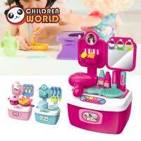 Childrenworld 19Pcs Simulation Pretend Play Role Play House Kitchen Toys Make Up Doctor Set