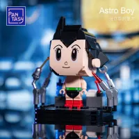 Pantasy แขนเหล็กขนาดเล็กรุ่น Astro Boy บล็อกก่อสร้างของแท้ที่ได้รับอนุญาตเครื่องประดับตั้งโต๊ะทำมือปริศนาประกอบของเล่นของขวัญ