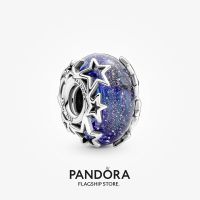 Official Store Pandora Galaxy Blue &amp; Star Murano Charm