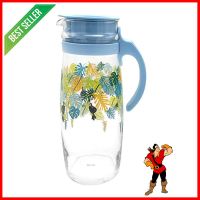 เหยือกแก้ว OCEAN GLASS JUNGLE LEAVES 1.66 ลิตร สีฟ้าGLASS PITCHER OCEAN GLASS JUNGLE LEAVES 1.66L BLUE **หมดแล้วหมดเลย**