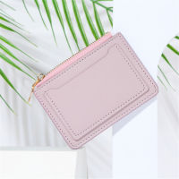 Zipper Pouch Mini Card Holder Women Mini Card Holder Mini Change Purses Fashion Card Holder PU Leather Wallets