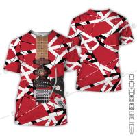 （Can Customizable）Eddie Van Halen Guitar All Over Printed Clothes NT698 Fully sublimated 3D T Shirt（Adult and Childrens Sizes）