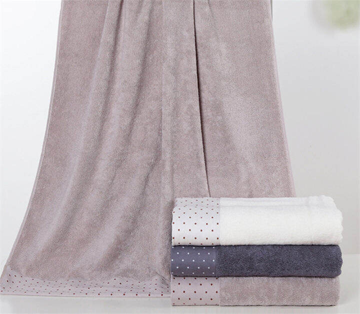 70x140cm-100-cotton-absorbent-dot-pattern-solid-color-soft-comfortable-men-women-bathroom-travel-bath-towel