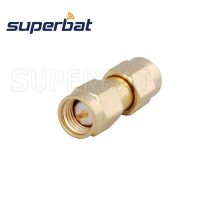 Superbat 5pcs SMA Adapter SMA Plug to Male Straight RF Coaxial Connector Electrical Connectors